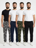 Men camouflage Cargo Trouser Work Wear Utility Combat Stretch 7 Pocket Joggers