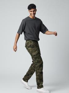 Mens Military Combat Work Trousers Camouflage Cargo Camo Army Casual Pant